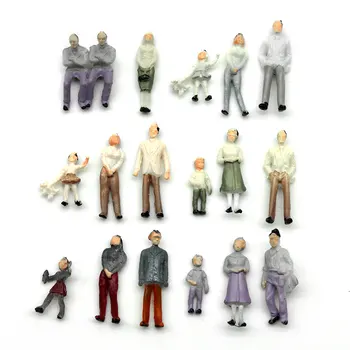1/100 Arhitekturne Ljudi Miniaturni Obsegu Model Številke Plastičnih Ustanovi Pokrajina Vlak Stavbe Postavitev Manekenka