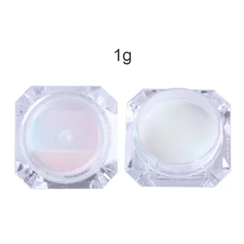 1 Polje Pearl Nohtov Bleščice v Prahu Šimrom Učinek Chrome Pigment za UV Gel lak Šimrom Dip Ogledalo Prah DIY Dekoracijo Nohtov