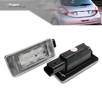 12V LED Številka Licence Ploščo Svetlobe CANBUS Napak za Peugeot 207 CC 208 12-16 308 MK2 2008-Up