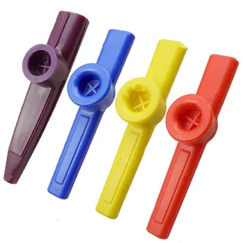 2 Kos Plastike Kazoo Kartico Ukulele Kitarsko Spremljavo Usta Flavta Harmonika, 4 Izberite Barvo Za Kitaro Pribor