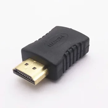 2pcs Pozlačen HDMI Moški-Mini HDMI Ženski Full HDMI Adapter Pretvornik za 1080P HDTV Kabel Adapter Extender