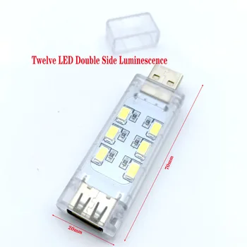 2PCS USB LED Knjiga Luči SMD 5730 5050 RGB LED Prenosni Žarnica 5V Vhodna Moč Toplo Bela 3000 - 6500K USB Noč svetlobe brezplačna dostava