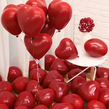 30pcs Rdeče, Roza, Bele Balone Ljubezen Srce Latex Balon Romantično Valentinovo Poročno Dekoracijo Rojstni dan Dogodek Material