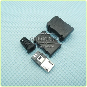 50sets/lot 4 v 1 Tableta polnjenje vrata MICRO USB 5P priključek Mikro USB 5Pin Polnjenje sockect Priključek DIY USB moški vtič