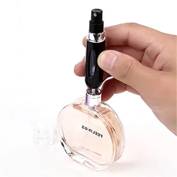 5ml Prenosni Mini Aluminija ponovno napolniti Shranjevanje Steklenic Parfum Spray Prazno Kozmetični Posode Razpršilo Za Traveler Ženske, Darila