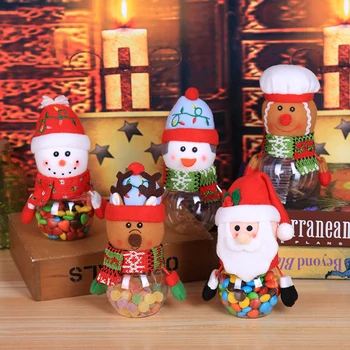 Božič Elf Sladkarije Jar Darilo Vrečko Božični Okraski za Dom Santa Shranjevanje Steklenice Božič Sladko Polje Otrok Otrok Darila Navidad 2022