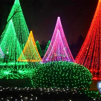 Božič Niz LED Luči 50/100 M 400/600/800/1000LED svate Ozadje Dekor Pravljice Garland Luč Za Počitnice Vrt Božič