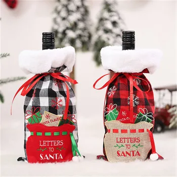 Božič Vina, Steklenico Kritje Vesel Božič Okraski za Dom 2020 Natalne Božični Okraski Božič, Darila Srečno Novo Leto 2021