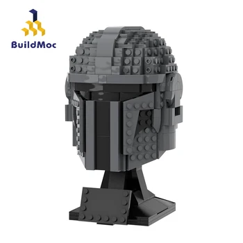 BuildMoc Tehnične MOC Star Načrt Številke Čelada Kip Model Strokovnjak za Gradnjo Blokov, Opeke, Tehnika Igrače Za Otroke Darila