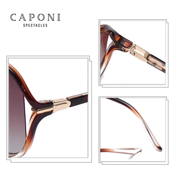 CAPONI Metulj Polarizirana sončna Očala Priljubljena Full Frame Modno Oblikovanje ženska sončna Očala Proti Uv Žarkov Gradient Očala CP6008