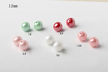 DIY dodatki, ročno pribor za lase korejska različica nove barve pol luknjo pearl biseri 