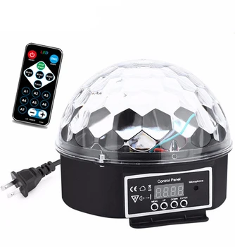 DMX512 RGB Premium Sound Control Stopnji Svetlobe LED 27W 9LEDS RGB Čarobno Kristalno Kroglo Lučka Luč Disco Laser Poroka doma