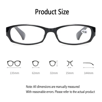 Elbru Priljubljeno Branje Očala Kvadratnih Branje Očala Moški Ženske Visoke Kakovosti Recept Daljnovidnost Očala Za Branje Očala