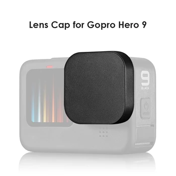 Fotoaparat Zajema Lupini dodatna Oprema za Kamere Športne Kamere, Pokrov Objektiva Zaščitno Varovalo za Gopro Hero 9 Črn Silikonski Skp