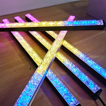 Gaming Računalnik Primeru 5V ARGB Sinhronizacija LED Trak Diamond Učinek Magnetne AURA RGB Ohišje Dekorativne Luči Bar