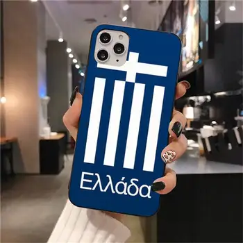 Grčija grške Državne Zastave Mehki Silikon TPU Telefon Kritje za iPhone 11 pro XS MAX 8 7 6 6S Plus X 5S SE 2020 XR primeru