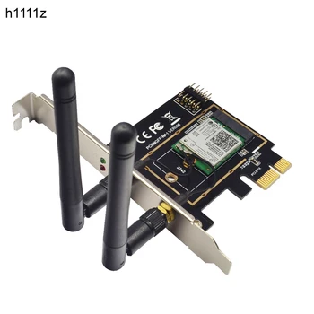 M. 2 NGFF Tipko A A+E, da Mini PCI-E Adapter za Brezžično WiFi Bluetooth Omrežna Kartica Pretvornik PCI-Express 1X M2 NGFF Podporo 2230 2242