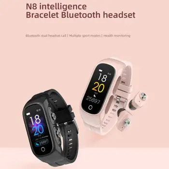 N8 Pametno uro S Brezžične Slušalke TWS Bluetooth, združljiva 5.0 Slušalke Klic Spanja Monitor Srčnega utripa Pametne Ure