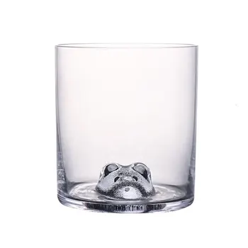 Novih Prijateljev 3D Živali Glavo Crystal Rocks Škotski Viski Kozarci Zastarelo Stekla Verre XO Chivas Rdeče Vino Pokal Žganje Snifter