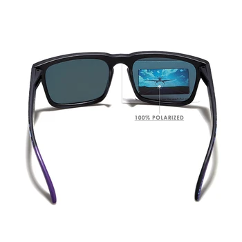 Novo Polarizirana sončna Očala Moških Ken Block FLYNN Ženske Prosti čas Klasičnih Kvadratnih Unisex sončna Očala Z Originalno Polje Vesel 43 Objektiv
