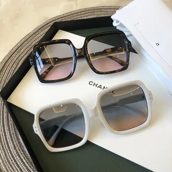 Oblikovalec Ženska 2021 Blagovno Znamko Design Ženske Sončna Očala Luksuzni Očala Lady Kvadratnih Sunglass Gradient Roza Modra Objektiv Moških Očala