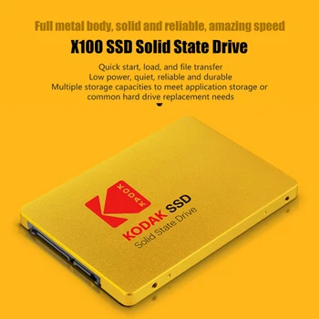 Original Kodak SSD X120 PRO 128GB 256GB 512GB 120GB 240GB 550MB/S Sata III 2.5