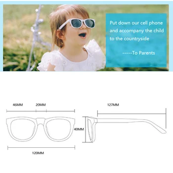 Otroci Polarizirana sončna Očala Leče blagovne Znamke Classic Oblikovalec sončna Očala Moda Fant, Dekle Srčkan UV400 Zaščito Letnik Očal, 8274