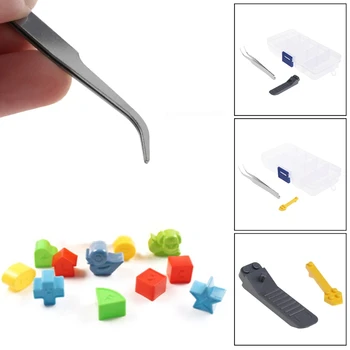 Pinceta Škatla za Shranjevanje Pomoč dodatna Oprema Mini Nano Diamond gradniki 4Pcs Set
