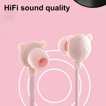 Priročno Srčkan Risanka Imeti 3.5 mm V uho Čepkov Žične Slušalke Slušalke z Mikrofonom za Dekle Otrok za Video Igre