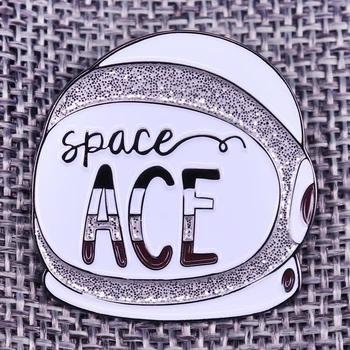 Prostor Ace Emajl Pin astronavt broška asexual ponos Značko LEZBIJK, Gejev nakit