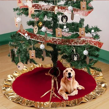 Rdeča Božično Drevo Krilo Božič Tla Xmas Tree Preprogo Vesel Božič Drevo Decor Ornament Novo Leto 2022 Navidad Doma Dekor