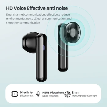 Xiaomi 2022 Bluetooth 5.0 Slušalke Brezžične Slušalke LED Zaslon Z Mic Hifi Stereo Šport Čepkov Slušalke Bas za Xiaomi