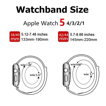 Šport Najlon Zanko Zapestnica za apple watch 44 mm 40 mm iwatch band 42mm 38 mm Smart Watchband apple watch correa Serije MP 6 5 4 3 2